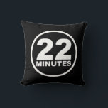 Modern - 22 Minutes Throw Pillow<br><div class="desc">Modernized version of the logo being used for the last 5-6 seasons.  This Hour Has 22 Minutes is a weekly satire of current events combining news parody,  sketch comedy,  and spoof editorials. Tune in Tuesdays on CBC at 8:30pm | 9:00pm NT. http://www.cbc.ca/22minutes/</div>