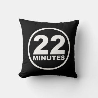 Modern - 22 Minutes Throw Pillow