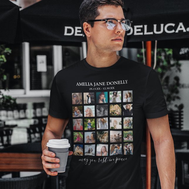 Modern 25 Photo Collage | Memorial T-Shirt (Creator Uploaded)