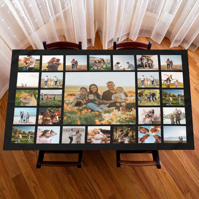 Modern 27 Photo Collage Tablecloth (Creator Uploaded)