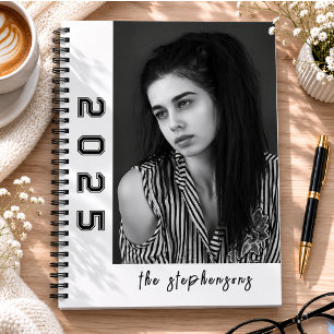 Modern 2 Photo Collage Personalized Notebook