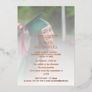 Modern 2 Photo Fade Graduation Party
