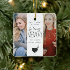 Modern 2 Photo In Loving Memory Christmas Tree