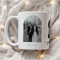 Modern 2-Year Anniversary Couple Photo Arch