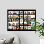 Modern 35 Photo Collage Poster<br><div class="desc">Create your own personalized photo collage poster featuring 35 of your favourite photos.</div>