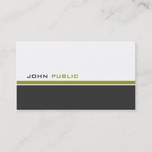 Modern 3 Colour Business Card