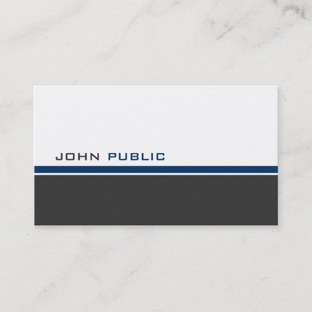 Modern 3 Colour C Business Card (Front)