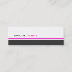 Modern 3 Colour P Mini Business Card