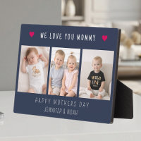 Modern 3 Photo Collage We Love You Mommy