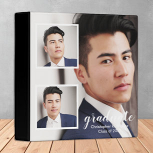 Modern 3 Photo Graduation Binder