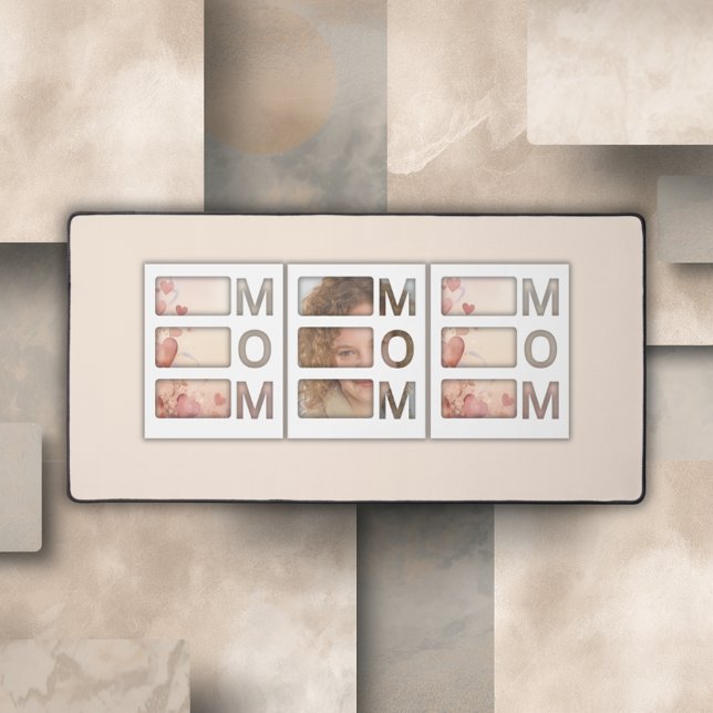 Modern 3 Photo Grid Mom Birthday Keepsake (Créateur téléchargé)