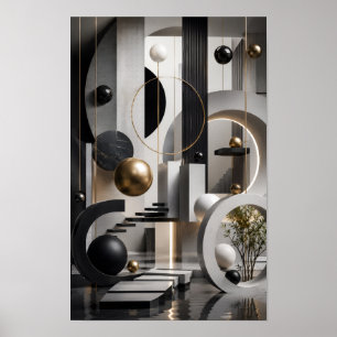 Modern 3D Architectural Wall Art