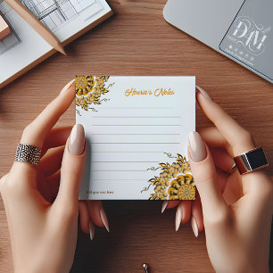 Modern 3D Blush Orange Floral Mandala Doodle  Notepad
