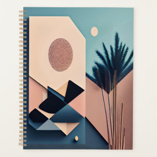 Modern 3D Boho Minimalist Abstract Art Planner