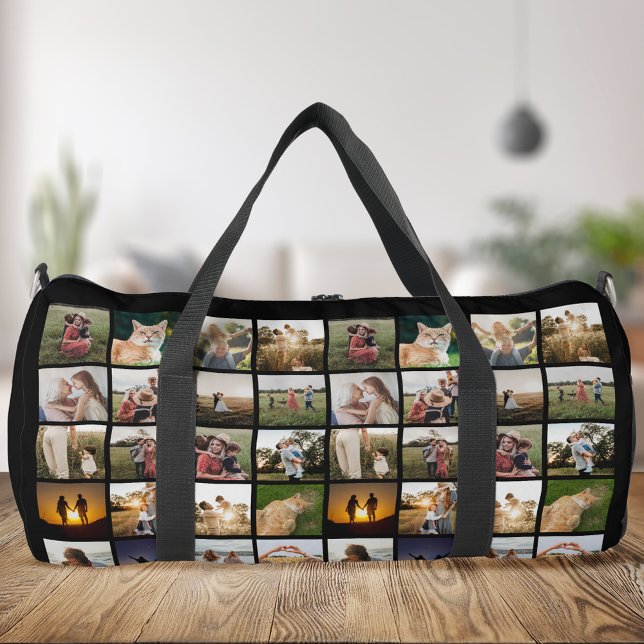 Modern 48 Photo Collage Duffle Bag (Creator Uploaded)