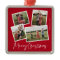 Modern 4 Photo Collage Merry Christmas 