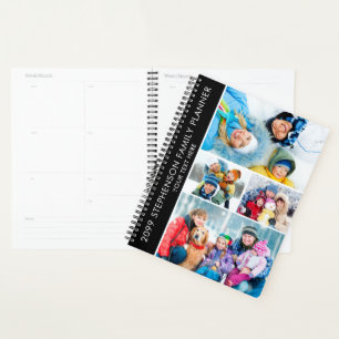 Modern 4 Photo Collage Personalized Custom Planner