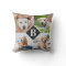 Modern 4 Photo Collage Personalized Monogram Dog