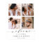 Modern 4 Photo Collage Wedding Welcome Sign