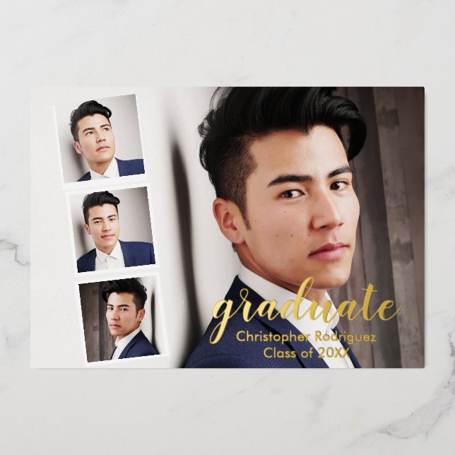 Modern 4 Photo Graduation (Front)