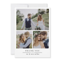 Modern 4 Photo Wedding