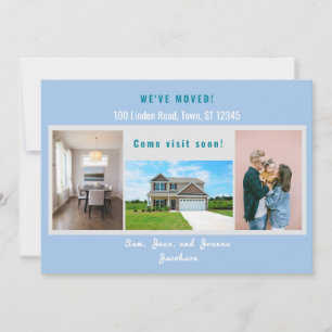 Modern 4 Photos We've Moved Moving Announcement