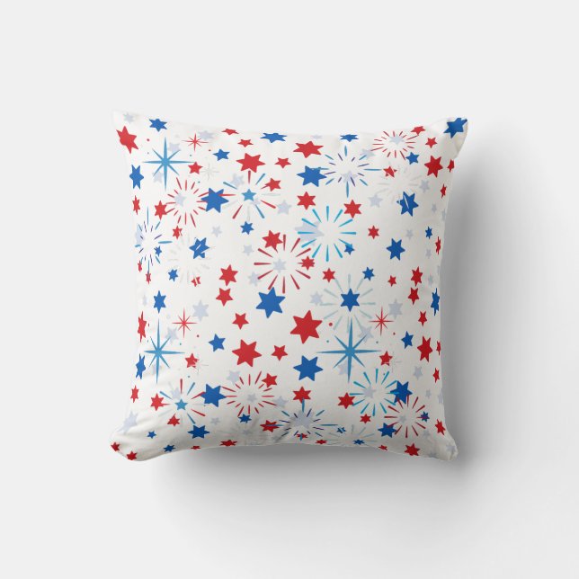 Modern 4th July Pattern 02 Lumbar Pillow (Front)