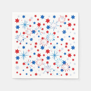 Modern 4th July Pattern 02 Napkin