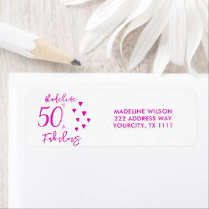 Modern 50 and Fabulous Pink