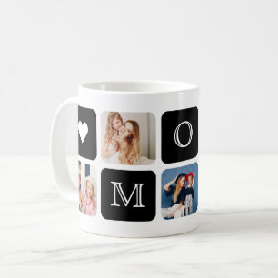 Modern 5-Photo "Mom" Mug