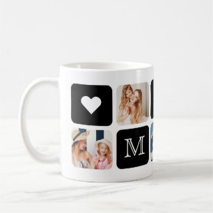 Modern 5-Photo "Mom" Mug