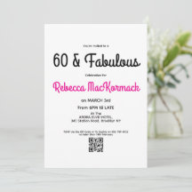 Modern 60 & Fabulous BlackPink 60th Birthday Party