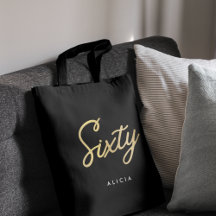 Modern 60th Birthday Simple Sixty Fabulous Gold