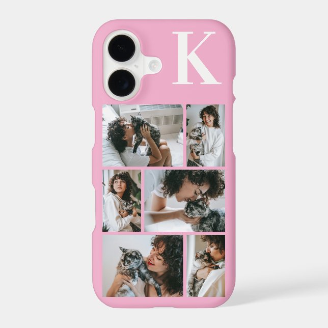 Modern 6 Pet Photo Pink (Back)