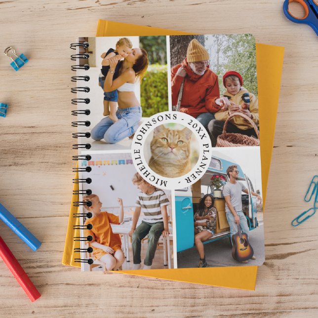 Modern 6 Photo Collage Personalized 2026 Planner (Creator Uploaded)