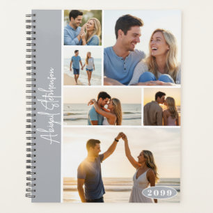 Modern 6 Photo Collage Personalized Custom Colour Planner
