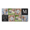 Modern 6 Photo Collage Personalized Monogram