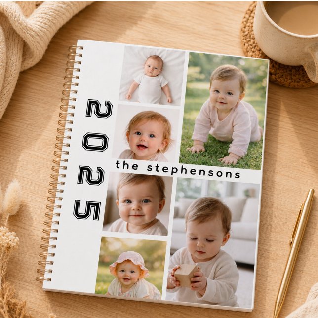 Modern 6 Photo Collage Personalized Planner (Modern 6 Photo Collage Personalized Planner)