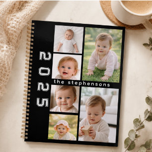 Modern 6 Photo Collage Personalized Planner