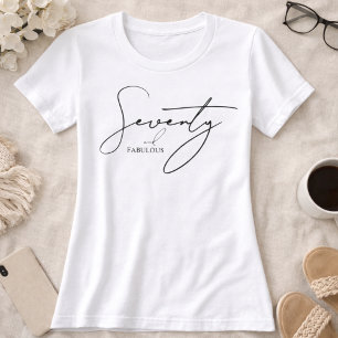 Modern 70 and Fabulous 70th Birthday Party T-Shirt