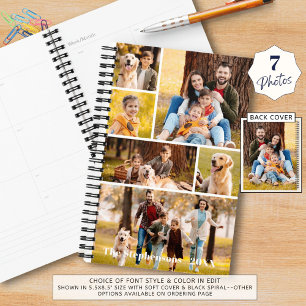 Modern 7 Photo Collage Personalized Planner