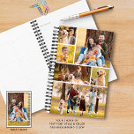 Modern 7 Photo Collage Personalized Planner<br><div class="desc">Create your own personalized planner utilizing this easy-to-upload photo collage template with 6 pictures on the front with your custom text (shown with name and year) in your choice of font style and colour and one full-size photo on the back cover. Choose your background colour (shown in white). OPTIONS: Shown...</div>