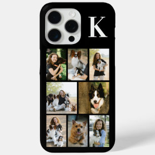 Modern 8 Pet Photo Black iPhone 15 Pro Max Case