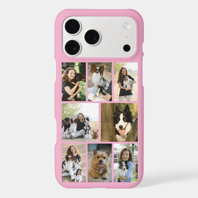 Modern 8 Pet Photo Pink (Back)