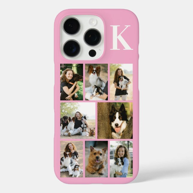 Modern 8 Pet Photo Pink Case-Mate iPhone Case (Back)