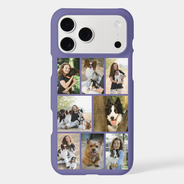 Modern 8 Pet Photo Purple (Back)