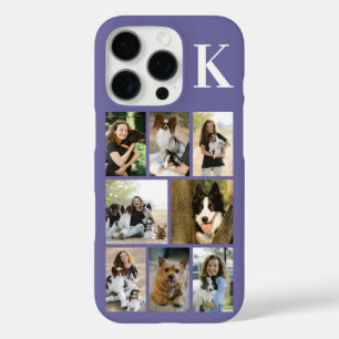 Modern 8 Pet Photo Purple iPhone 16 Pro Case