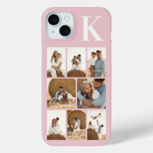 Modern 8 Photo Blush Pink iPhone 15 Mini Case