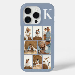 Modern 8 Photo Dusty Blue iPhone 15 Pro Case