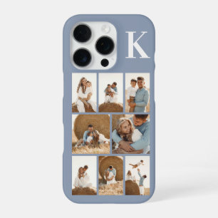 Modern 8 Photo Dusty Blue iPhone 16 Pro Case